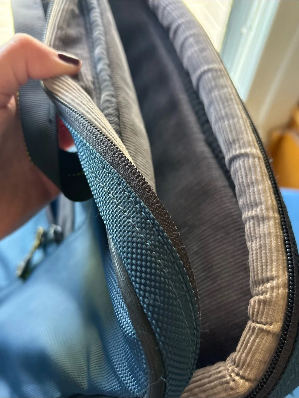 Timbuk2 Navy Laptop Messenger Bag with Yellow Logo Accent